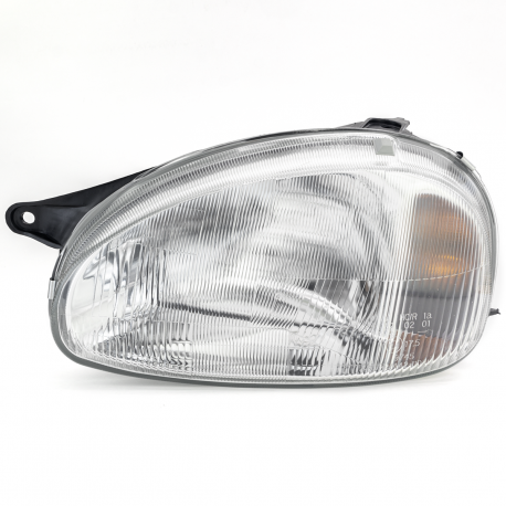 Faro Principal Izquierdo con Vidrio Rayado sin Focos DEPO para Chevy C1