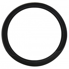 Funda de 38 cm Negra con Costura Blanca Tunix para Volante