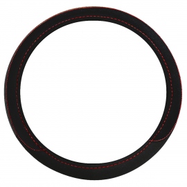 Funda de 38 cm Negra con Mitad Superior Roja Tunix para Volante 