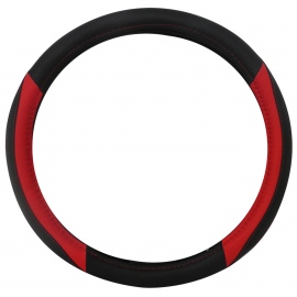 Funda de 38 cm Negra con Rojo Punteado Tunix para Volante 
