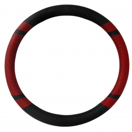 Funda de 38 cm Mitad Roja Mitad Negra Tunix para Volante