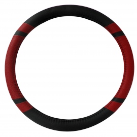 Funda de 38 cm Mitad Roja Mitad Negra Tunix para Volante