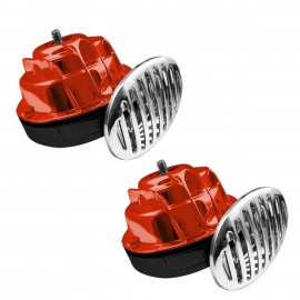 Claxon de Caracol Rojo con Relevador y Rejilla Tunix