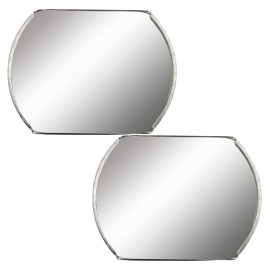 Par de Espejos Convexos Recortados de Aluminio (2.5”) Tunix