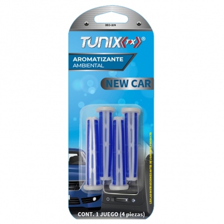 Paquete de 4 Desodorantes Tipo clip para Ventila olor a Auto Nuevo Tunix Universal