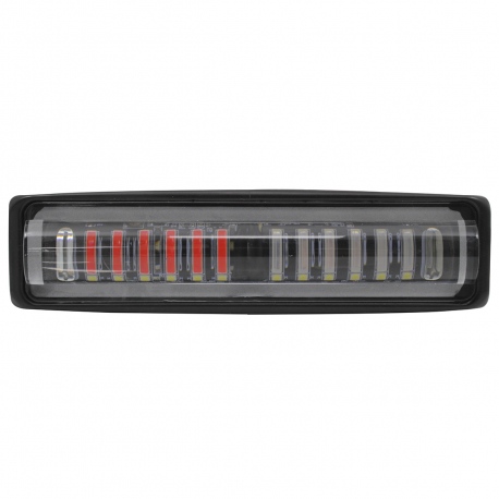 Par de Faros Azul y Rojo de 10 Leds de 3 Wats (14.9x3.7cm) Tunix