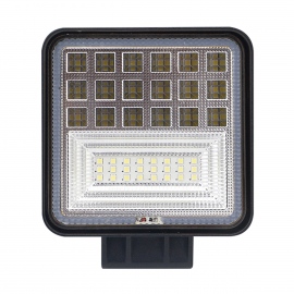 Par de Faros con 42 Leds Blancos, con Alta,Baja y Flash, con Aro Azul Tunix