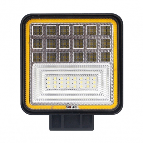 Par de Faros de 43 LEDs Blancos con Luz Alta y Baja, Aro de LED COB Ámbar y Funsión Flash Tunix