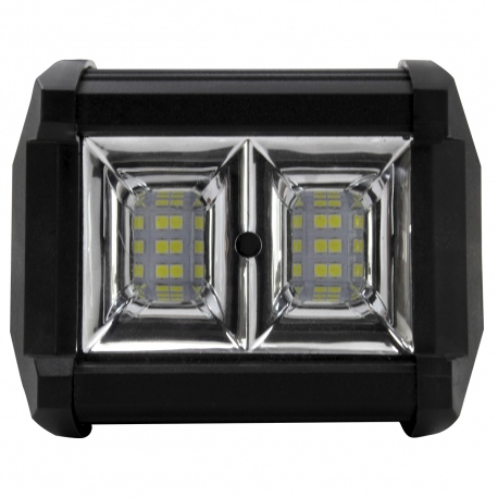 Par de Faros con12 Leds Blancos y ambar con Estrobo y 2 Secciones Tunix