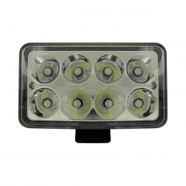 Par de Faros de 8 LEDs Blancos sin Lupa Tunix 