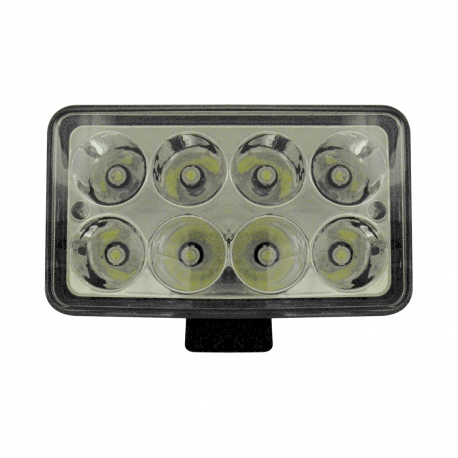 Par de Faros de 8 LEDs Blancos sin Lupa Tunix 