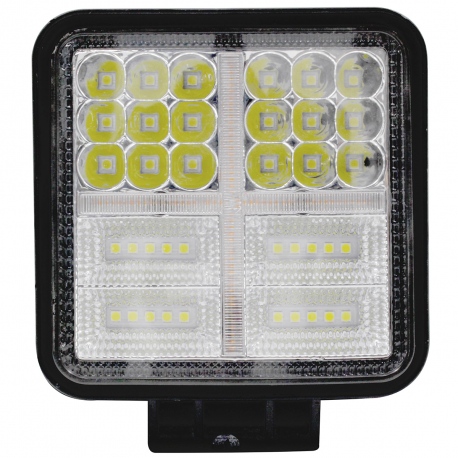 Par de Faros con 38 Leds Blancos, Estrobo y Cruz Azul Tunix