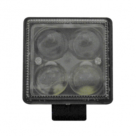 Par de Faros Cuadrados con Lupa de 4 LEDs Blancos Tunix 