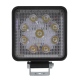 Par de Faros Cuadrados con 9 Hiper Leds Blancos y Estrobo Tunix