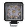 Par de Faros Cuadrados con 9 Hiper Leds Blancos y Estrobo Tunix