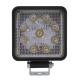 Par de Faros Cuadrados con 9 Hiper Leds Bicolor Blanco y ambar con Estrobo Tunix