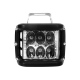 Par de Faros con 6 Hiper Leds Blancos, Led Lateral Azul con rojo y Estrobo Tunix