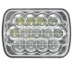 Par de Faros Rectangulares de 7" con Lupa de 13 Hiper LEDs Tunix