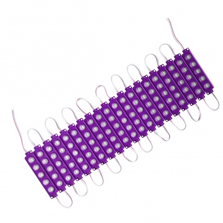 Tira Tipo Chip con 5 Led Tipo Encapsulado Morado Tunix