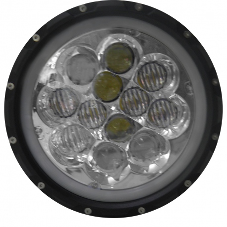 Unidad Redonda de Faro con 12 Hiper-Leds de 7" Tunix