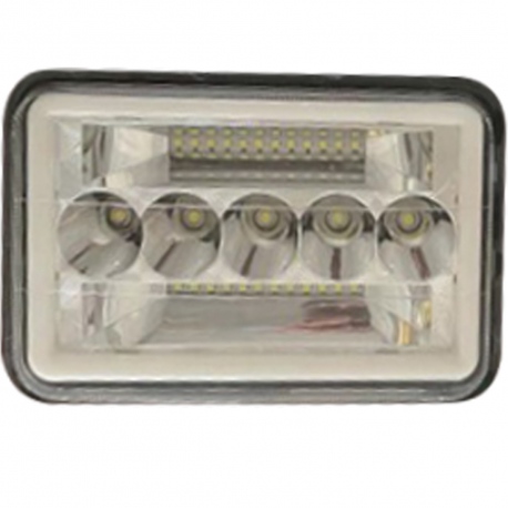 Unidad de Faro Rectangular con 29 Hiper Leds y Ojo de Angel Tipo Gel (7") Tunix