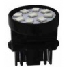 Par de Focos de Pellizco Grande 3157 con 9 LEDs Blancos de 2 Polos Tunix