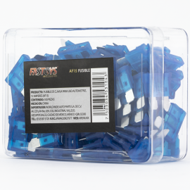 Caja con 100 Fusibles Azules Tipo Clavija de 15 Amperes Tunix