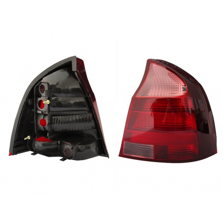 Calavera Derecha en Rojo y Rosado sin Arnés Diforza para Corsa Sedán