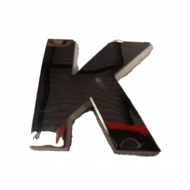 Letra "K" de Plástico Cromado Tunix