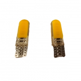 Par de Focos de Pellizco de 12 Luces Hiper LED COB Canbus Amarillos con Cubierta de Silicón Tunix