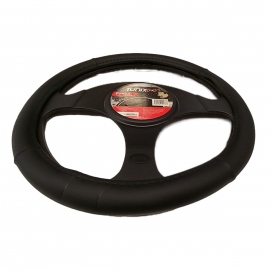 Funda de Volante Tipo Piel Negra Punteada Tunix