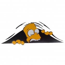 Calcomanía de Vinil con Imagen de Bart Simpson